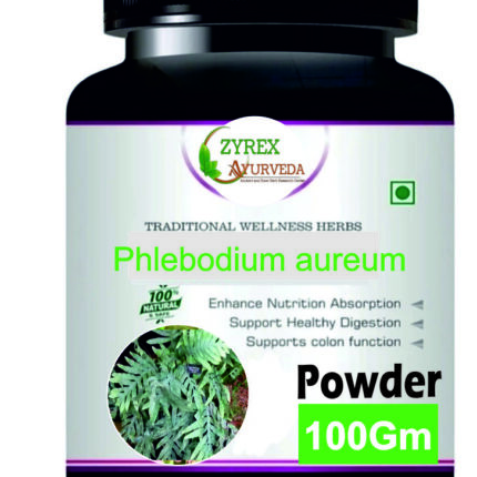 Zyrex Phlebodium aureum Extract Powder Pack Of 100 Gram Powder
