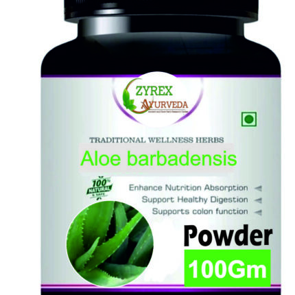 Zyrex Aloe barbadensis(Aloe vera) Extract Powder Pack Of 100 Gram Powder