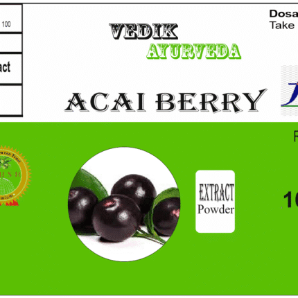 VEDIK AYURVEDA ACAI BERRY EXTRACT POWDER PACK OF 100 GRAM