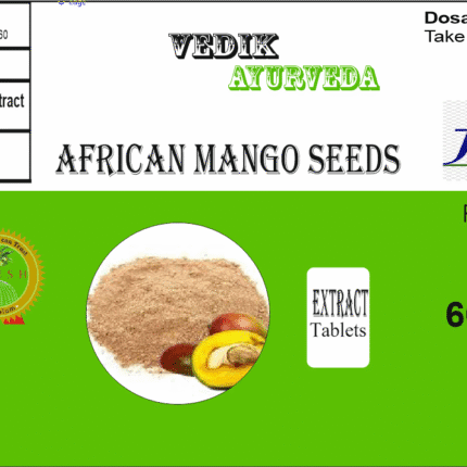 Vedik Ayurveda African mango seeds Extract Tablets Pack of 60 Tablets