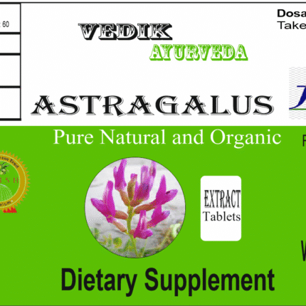 Vedik Ayurveda Astragalus Extract Tablets Pack of 60 Tablets