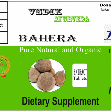 Vedik Ayurveda Bahera Extract Tablets Pack of 60 Tablets