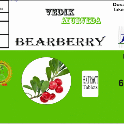 Vedik Ayurveda Bearberry Extract Tablets Pack of 60 Tablets
