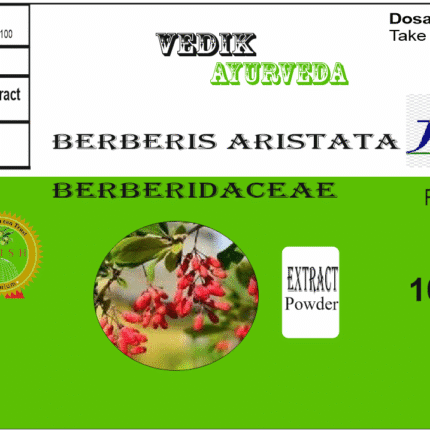 Vedik Ayurveda Berberis Aristata / Daruhaldi / Daruharidra Extract Powder Pack of 100 Gram