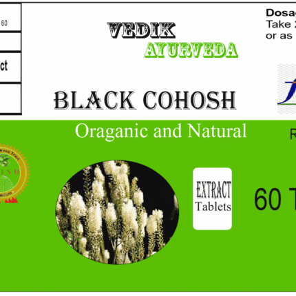 Vedik Ayurveda Black Cohosh Extract Tablets Pack of 60 Tablets