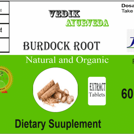 Vedik Ayurveda Burdock Root Extract Tablets Pack of 60 Tablets