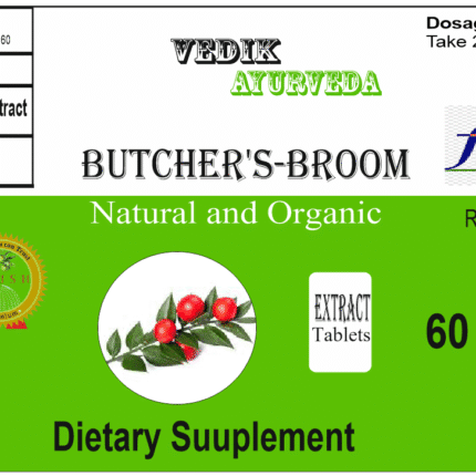 Vedik Ayurveda Butcher's broom Extract Tablets Pack of 60 Tablets