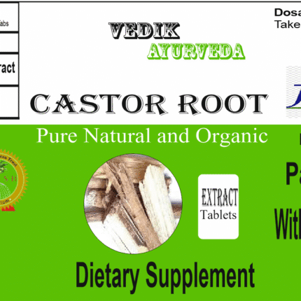 Vedik Ayurveda Castor Root Extract Tablets Pack of 60 Tablets