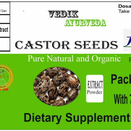 Vedik Ayurveda Castor Seeds Extract Powder Pack of 100 Gram