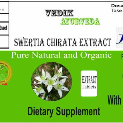 Vedik Ayurveda Swertia chirayita Extract Tablets Pack of 60 Tablets