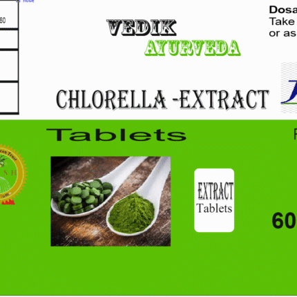 Vedik Ayurveda Chlorella Extract Tablets Pack of 60 Tablets