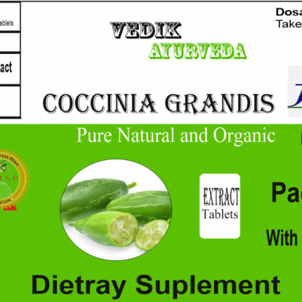 Vedik Ayurveda Coccinia Grandis Extract Tablets Pack of 60 Tablets