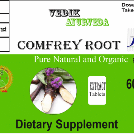 Vedik Ayurveda Comfrey Root Extract Tablets Pack of 60 Tablets