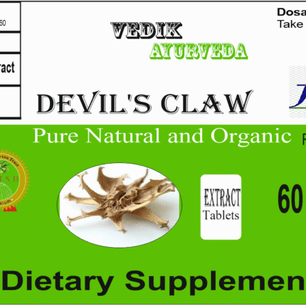Vedik Ayurveda Devil's claw (Harpagophytum procumbens) Extract Tablets Pack of 60 Tablets
