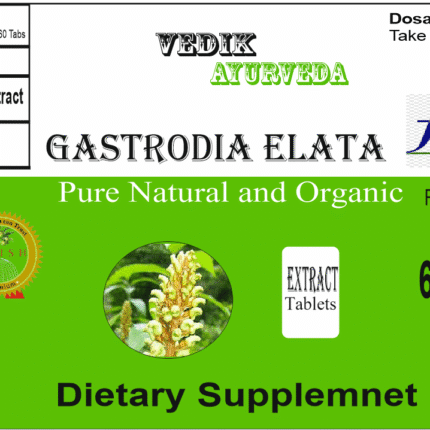 Vedik Ayurveda Gastrodia elata Extract Tablets Pack of 60 Tablets
