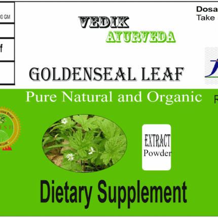 Vedik Ayurveda Goldenseal Leaf Extract Powder Pack of 100 Gram