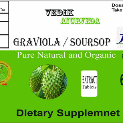 Vedik Ayurveda Graviola / Soursop Extract Tablets Pack of 60 Tablets