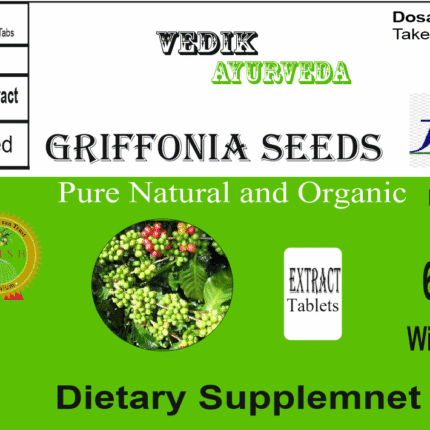 Vedik Ayurveda Griffonia Seeds Extract Tablets Pack of 60 Tablets
