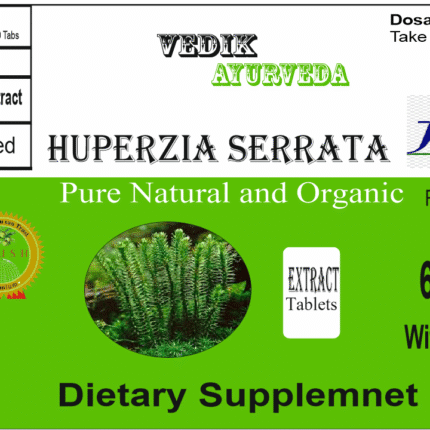 Vedik Ayurveda Huperzia serrata Extract Tablets Pack of 60 Tablets