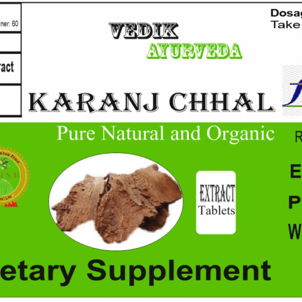 Vedik Ayurveda Karanj Chhal Extract Tablets Pack of 60 Tablets