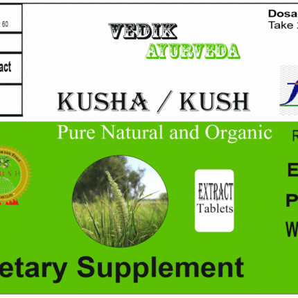 Vedik Ayurveda Kusha Extract Tablets Pack of 60 Tablets