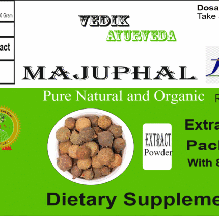 Vedik Ayurveda Majuphal Extract Powder Pack of 100 Gram
