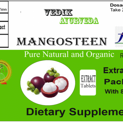 Vedik Ayurveda Mangosteen Extract Tablets Pack of 60 Tablets