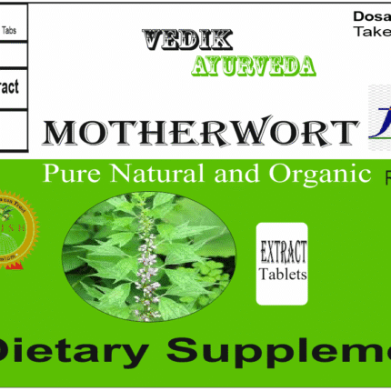 Vedik Ayurveda Motherwort Extract Tablets Pack of 60 Tablets