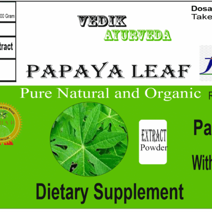 Vedik Ayurveda Papaya leaves Extract Powder Pack of 100 Gram