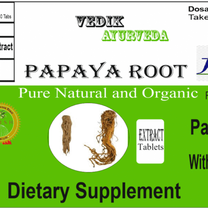 Vedik Ayurveda Papaya root Extract Tablets Pack of 60 Tablets
