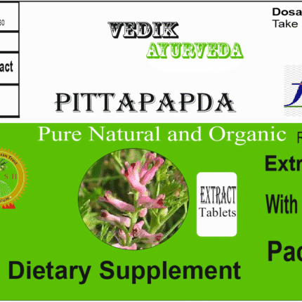 Vedik Ayurveda Pitpapra Extract Tablets Pack of 60 Tablets