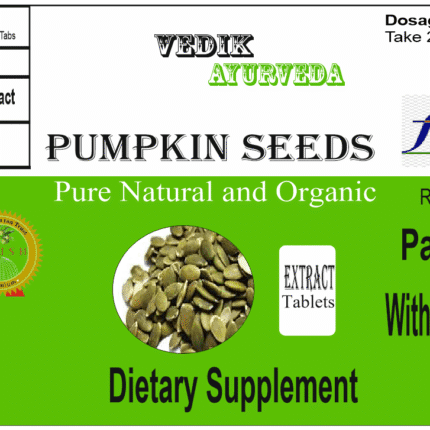 Vedik Ayurveda Pumpkin Seeds Extract Tablets Pack of 60 Tablets