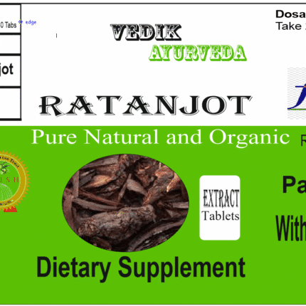 Vedik Ayurveda Ratanjot Extract Tablets Pack of 60 Tablets