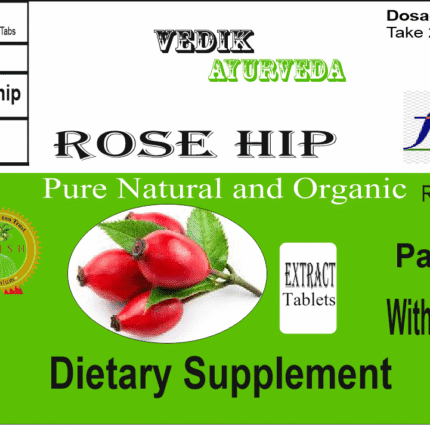 Vedik Ayurveda Rose hip Extract Tablets Pack of 60 Tablets