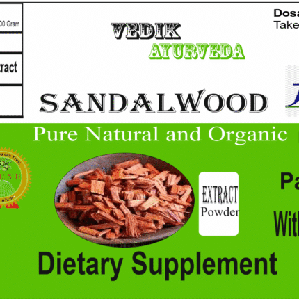 Vedik Ayurveda Sandalwood Extract Powder Pack of 100 Gram
