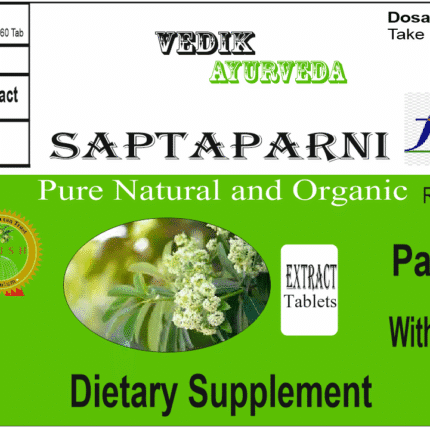 Vedik Ayurveda Saptaparni Extract Tablets Pack of 60 Tablets