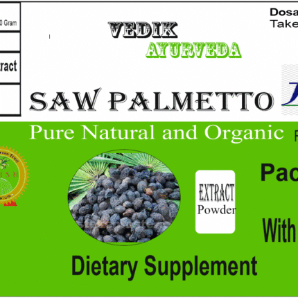 Vedik Ayurveda Saw palmetto Extract Powder Pack of 100 Gram
