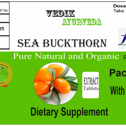 Vedik Ayurveda Sea buckthorn Extract Tablets Pack of 60 Tablets