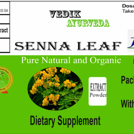 Vedik Ayurveda Senna Leaf Extract Powder Pack of 100 Gram