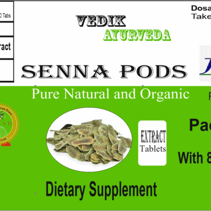 Vedik Ayurveda Senna Pods Extract Tablets Pack of 60 Tablets