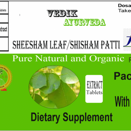 Vedik Ayurveda Shisham leaves Extract Tablets Pack of 60 Tablets
