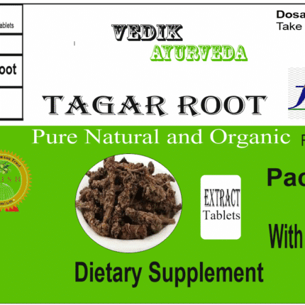 Vedik Ayurveda Tagar Root Extract Tablets Pack of 60 Tablets