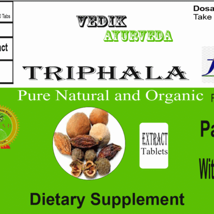 Vedik Ayurveda Triphala Extract Tablets Pack of 60 Tablets