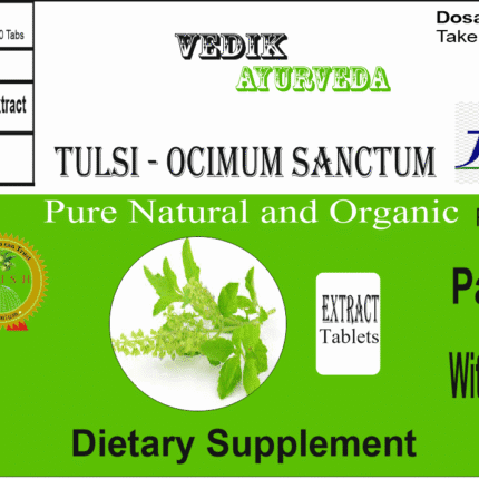 Vedik Ayurveda Tulsi Extract Tablets Pack of 60 Tablets