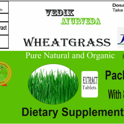 Vedik Ayurveda Wheatgrass Extract Tablets Pack of 60 Tablets