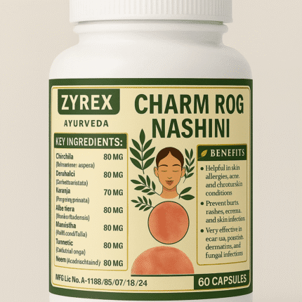 Zyrex Ayurveda Charm Rog Nashini Capsules Pack of 60 Capsules
