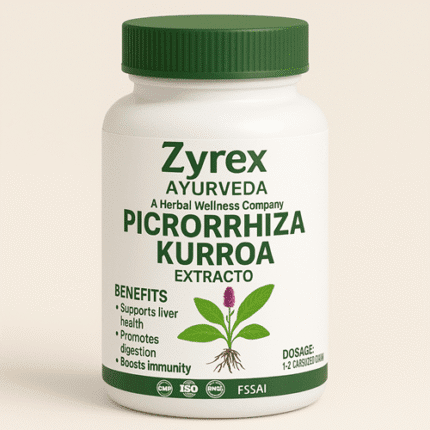 Zyrex Ayurveda Picrorrhiza Kurroa Extract Tablets Pack of 60 Tablets Pack