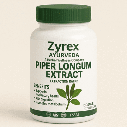Zyrex Ayurveda Piper Longum Extract Tablets Pack of 60 Tablets Pack