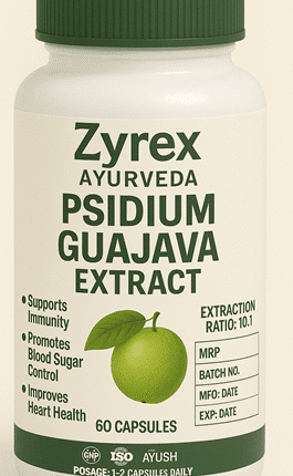 Zyrex Ayurveda Psidium Guajava Extract Tablets Pack of 60 Tablets Pack