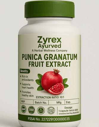 Zyrex Ayurveda Punica Granatum Fruit Extract Tablets Pack of 60 Tablets Pack